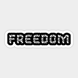 FREEDOM INDEPENDENCE DAY 4TH OF JULY FRONT-PRINT Sticker